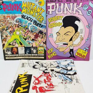 Punk Magazine 3 Issues 1970s Ramones Warhol R Crumb NY Dolls (Age, Please Read)
